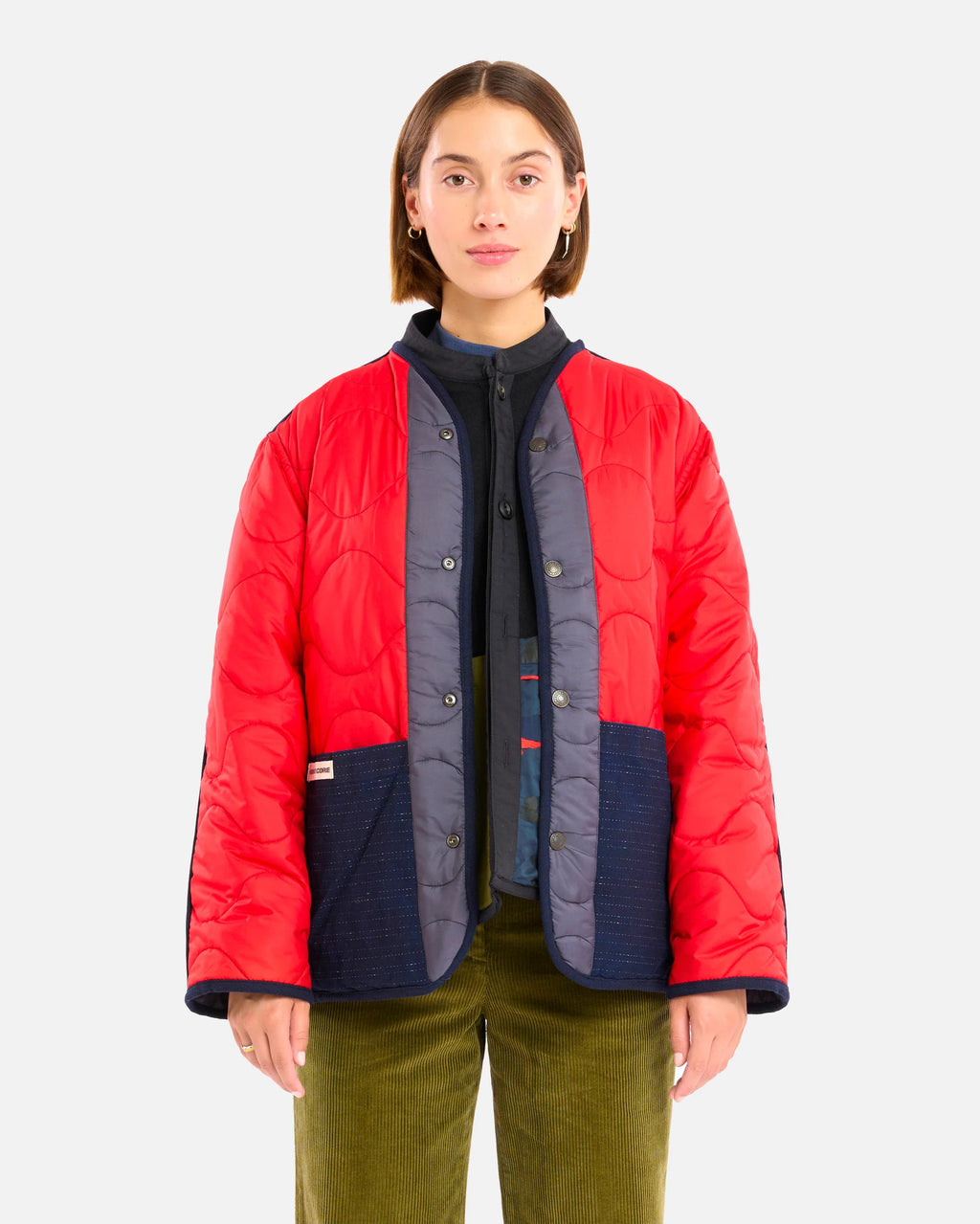 Superlight liner jacket navy red