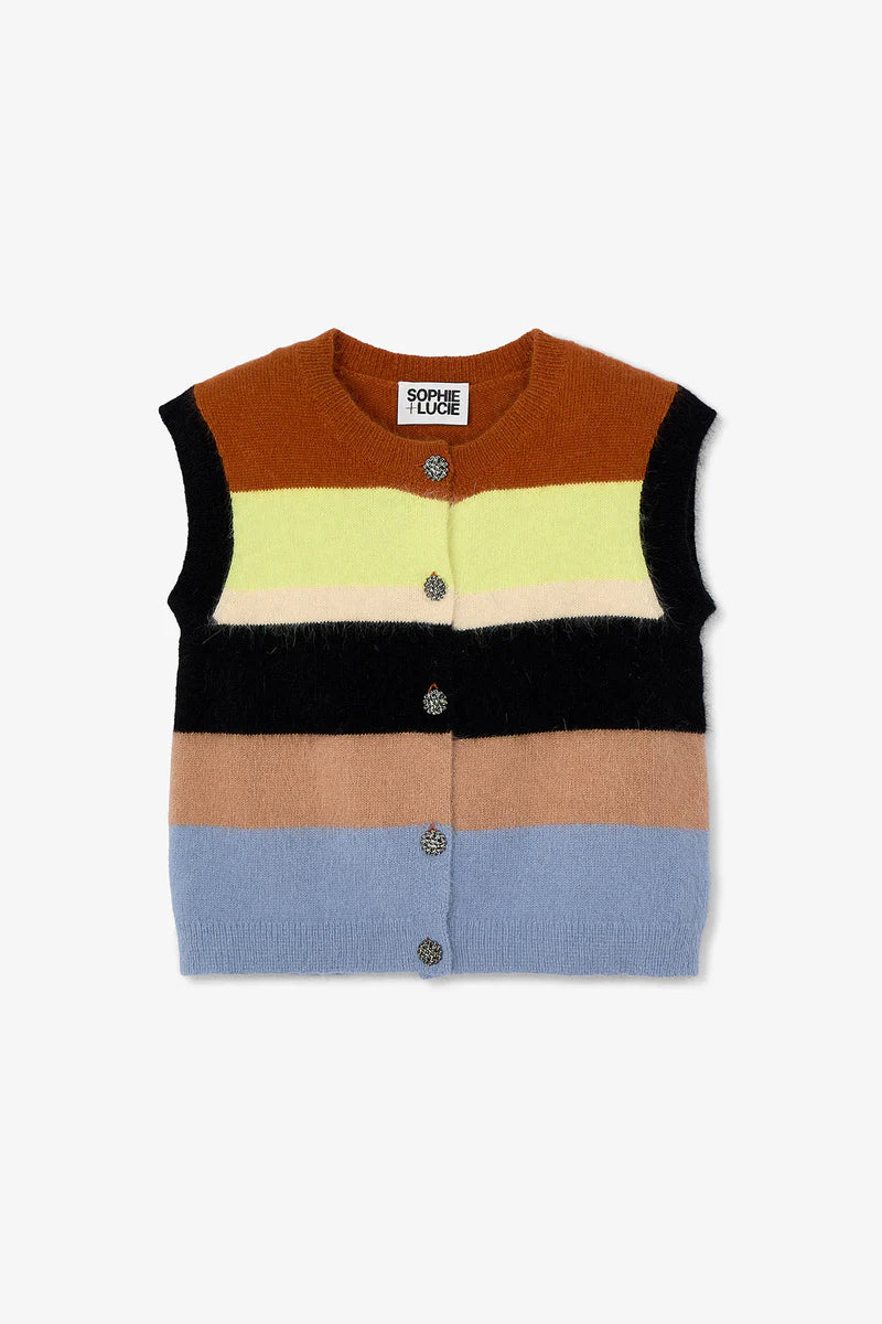 Caramel knit Nagoya vest