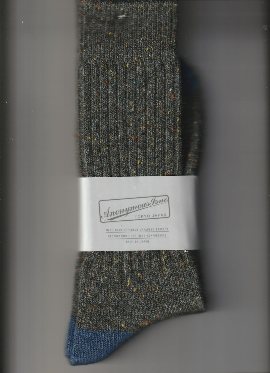 Charcoal tweed neck sweater