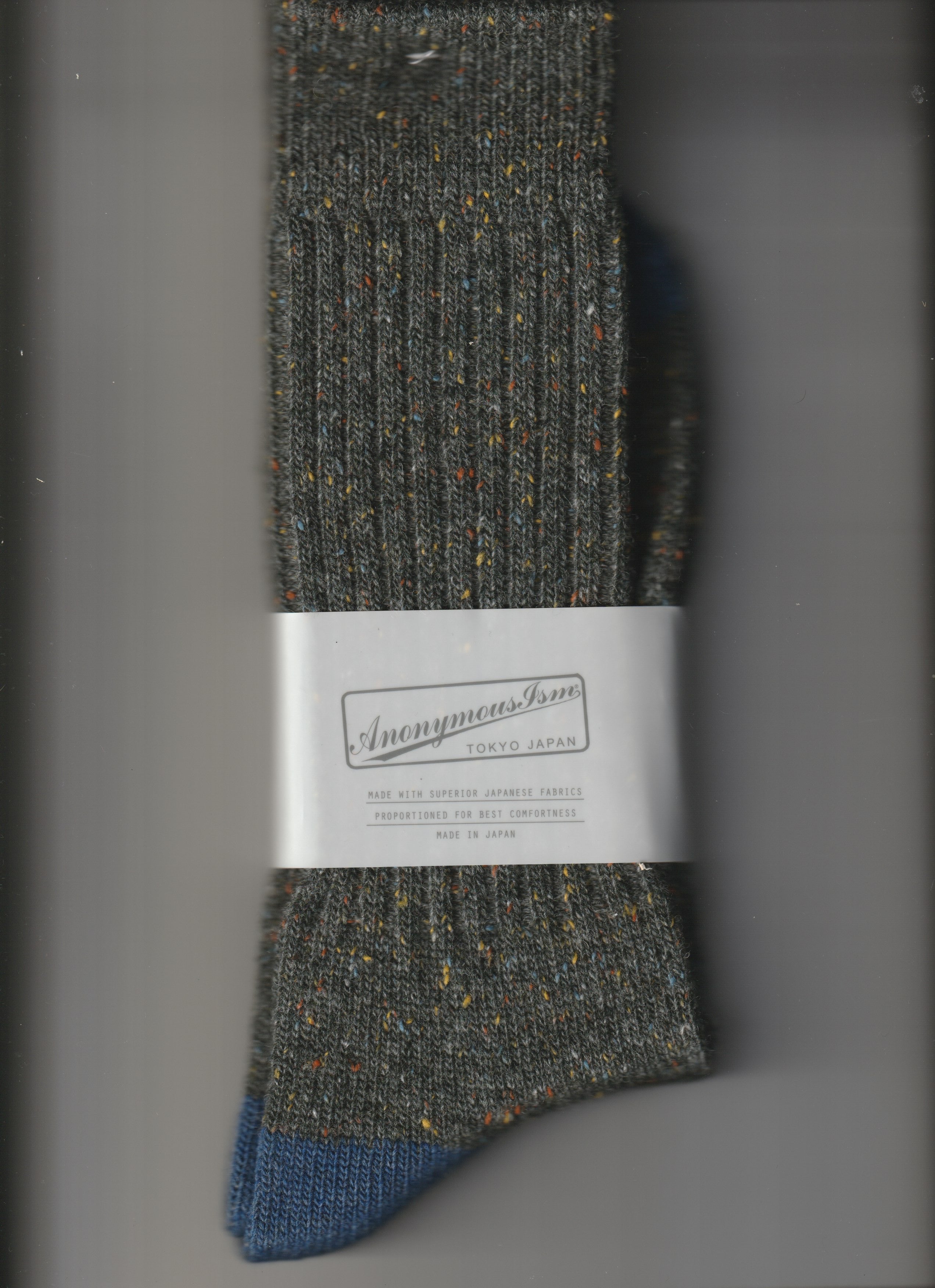 Charcoal tweed neck sweater