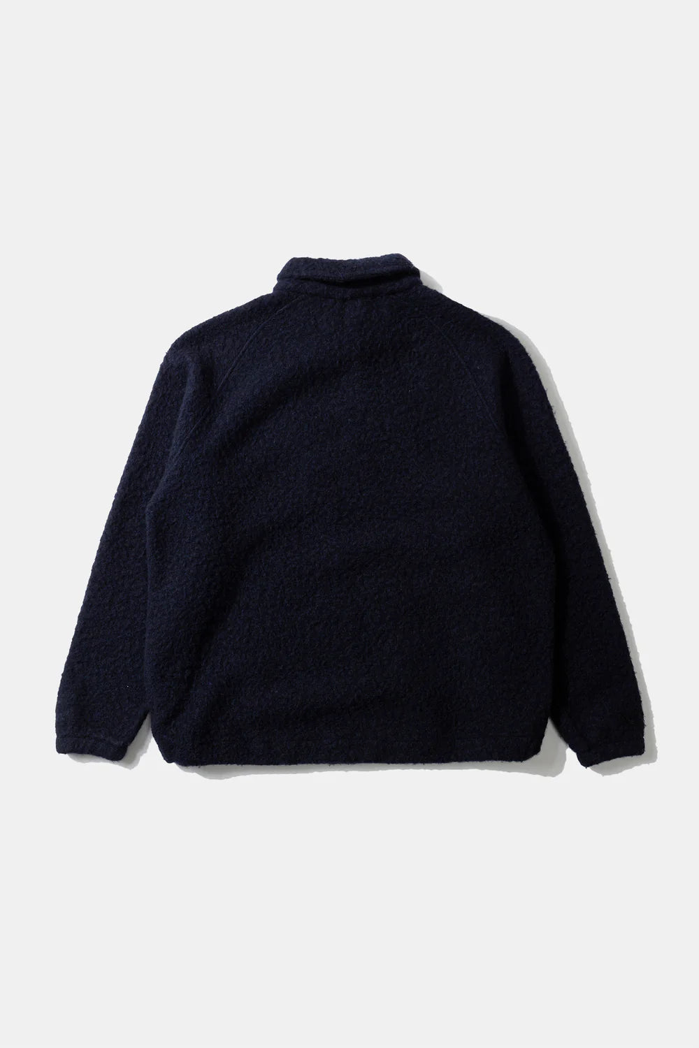 Unconventional navy zip polo