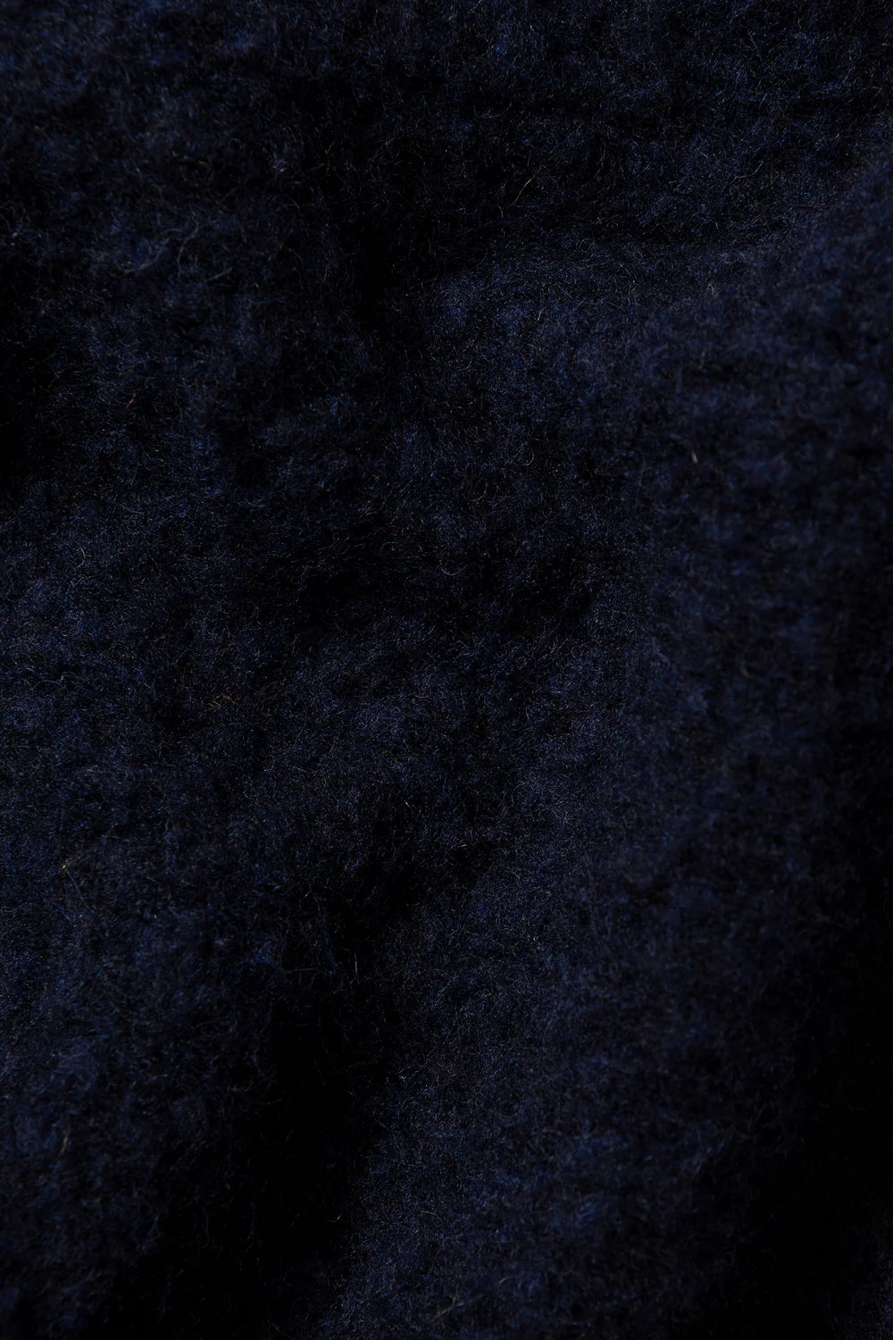 Unconventional navy zip polo