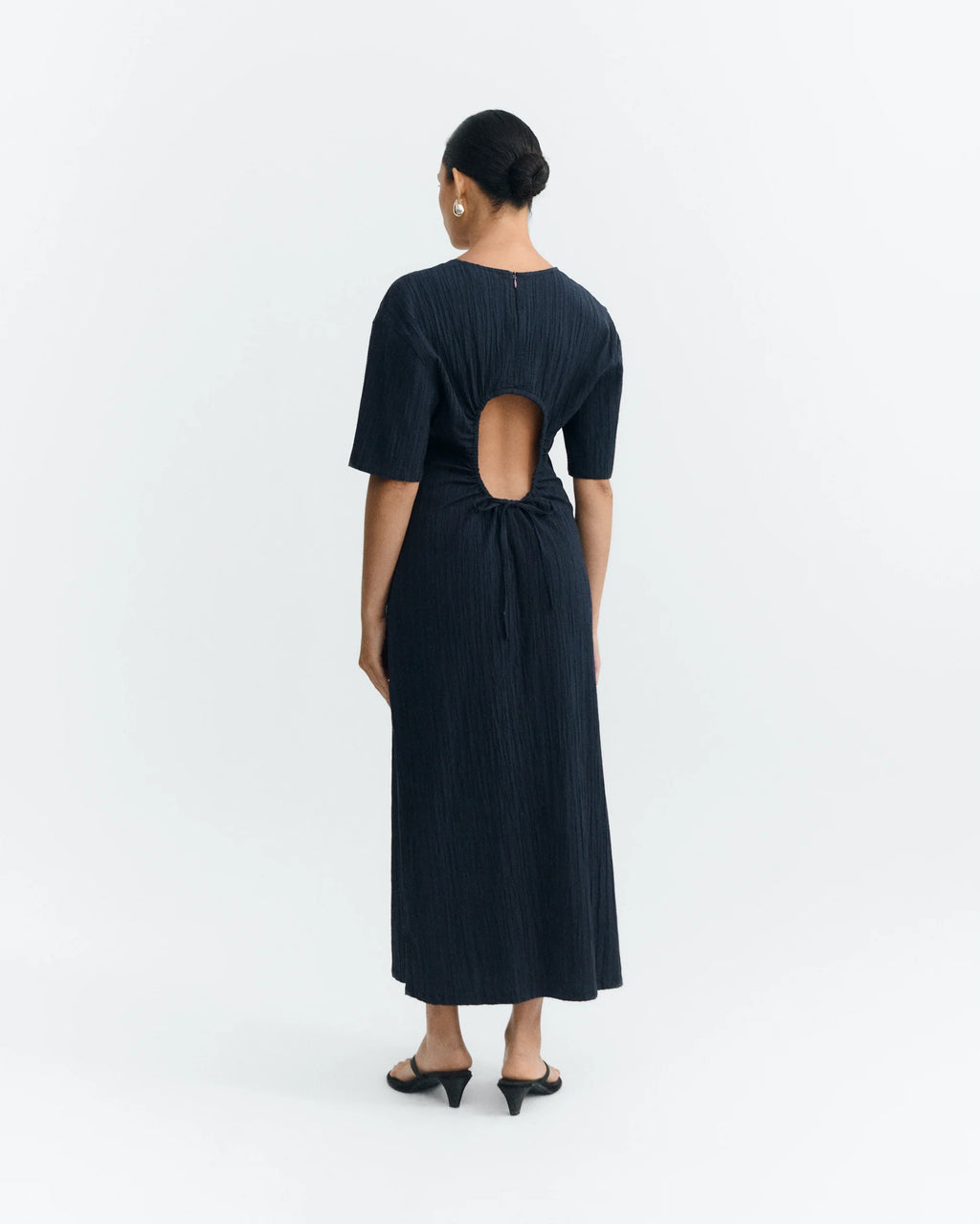 Kina long navy dress