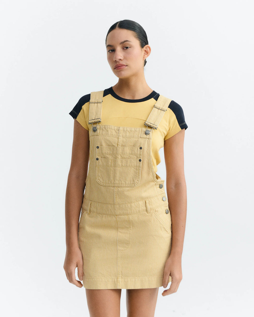 Rafaela nogal stripes dress