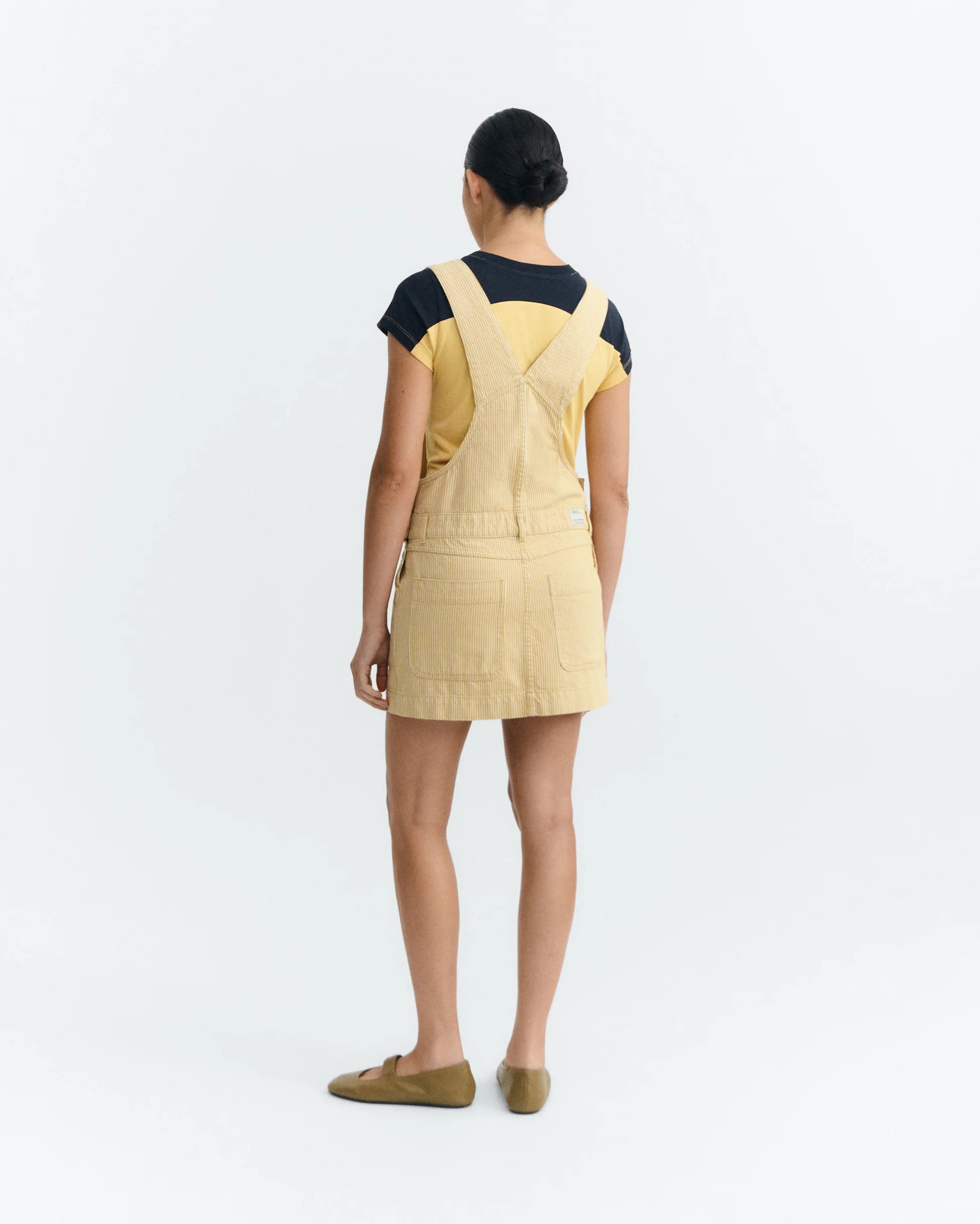 Rafaela walnut stripes dress