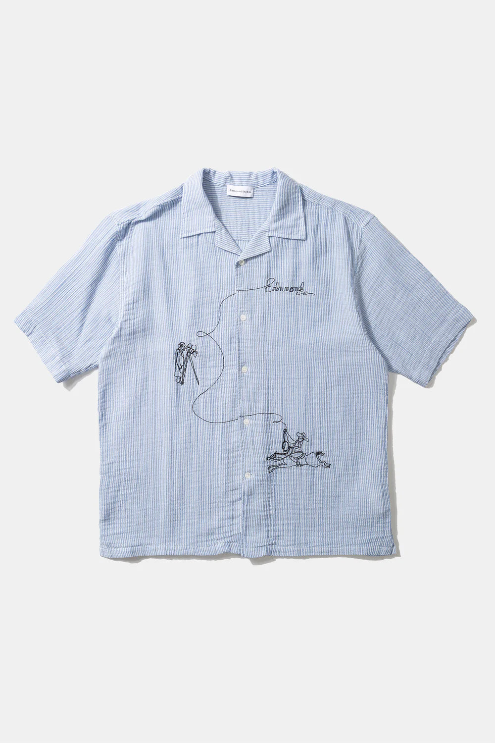 Western blue shirt