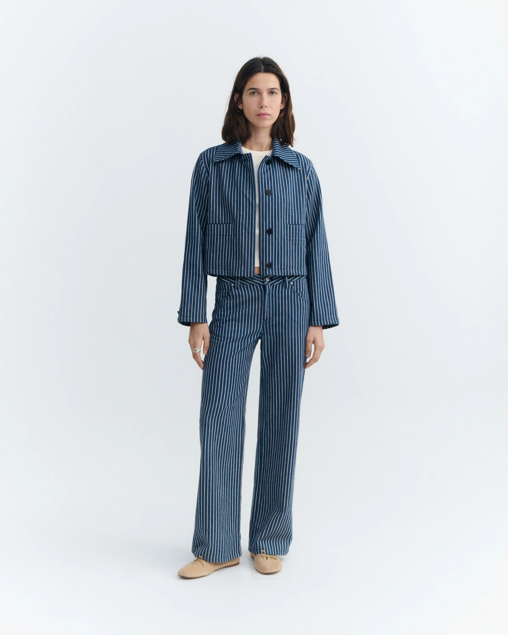 Astrid railway jacket stripes