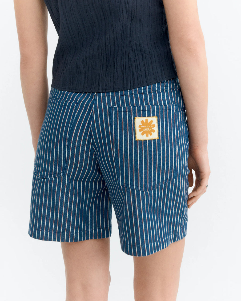 Luisa railway stripe shorts