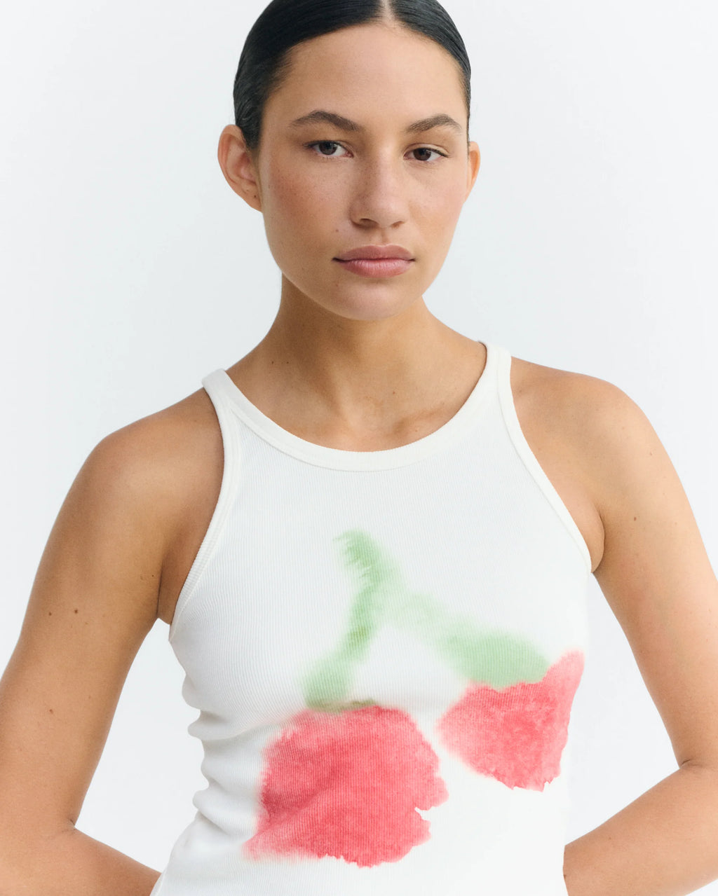 Harriet top blurry cherry