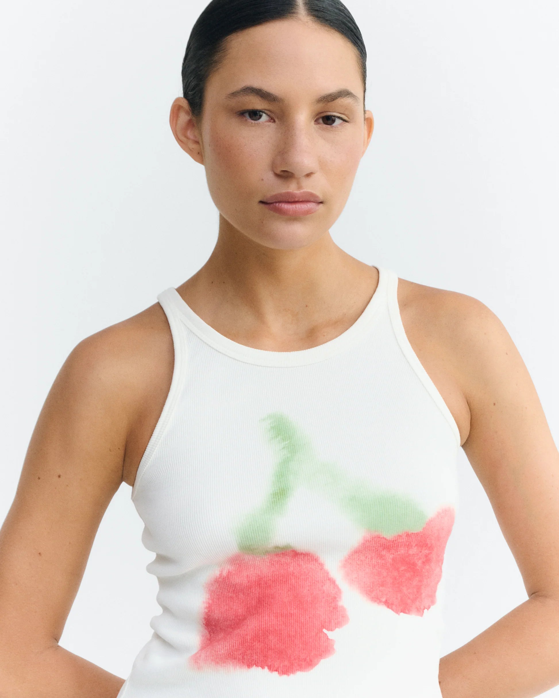 Harriet top blurry cherry