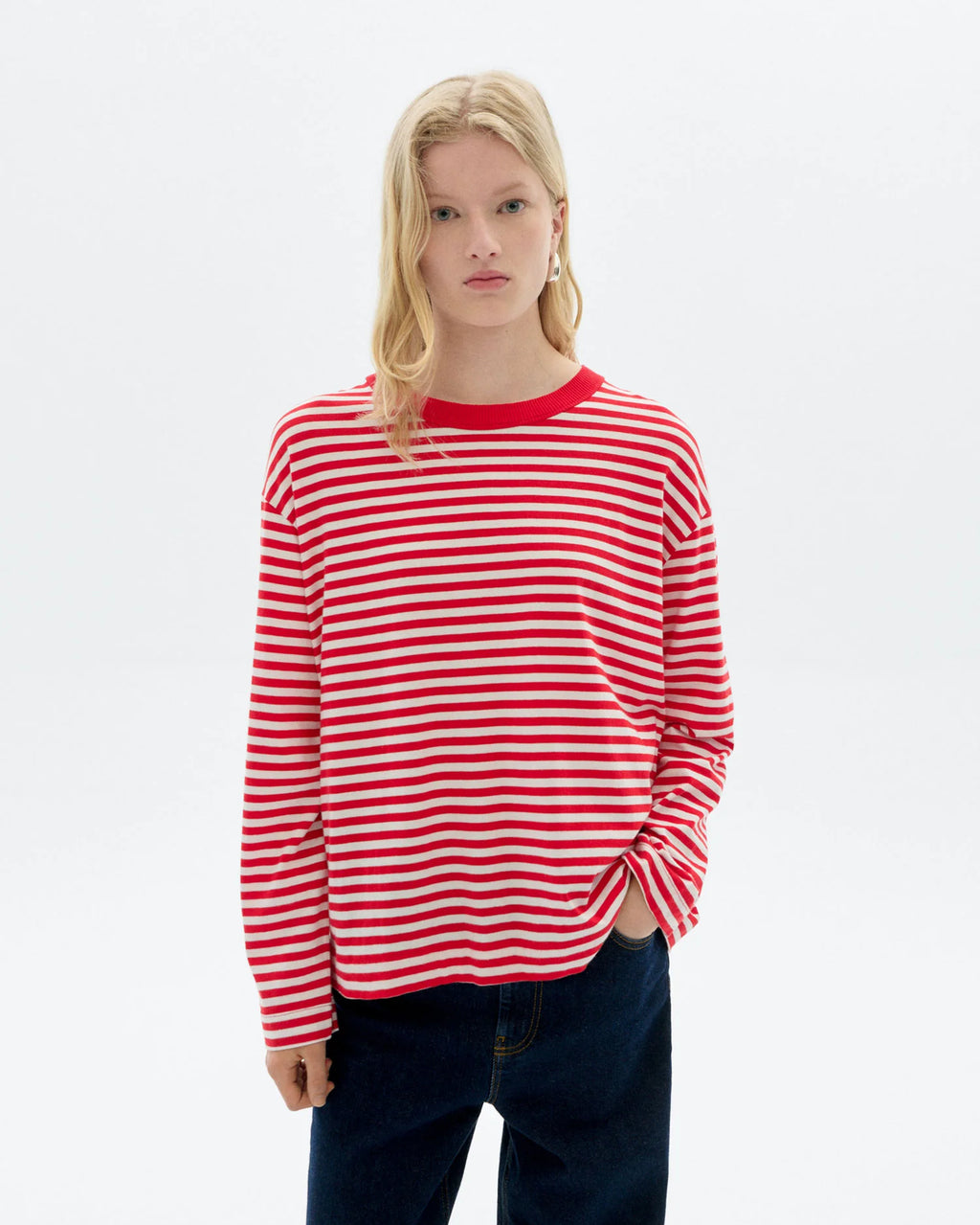Emily willy stripes tee red