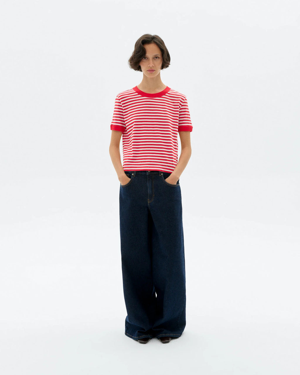 Zowi willy stripes tee red