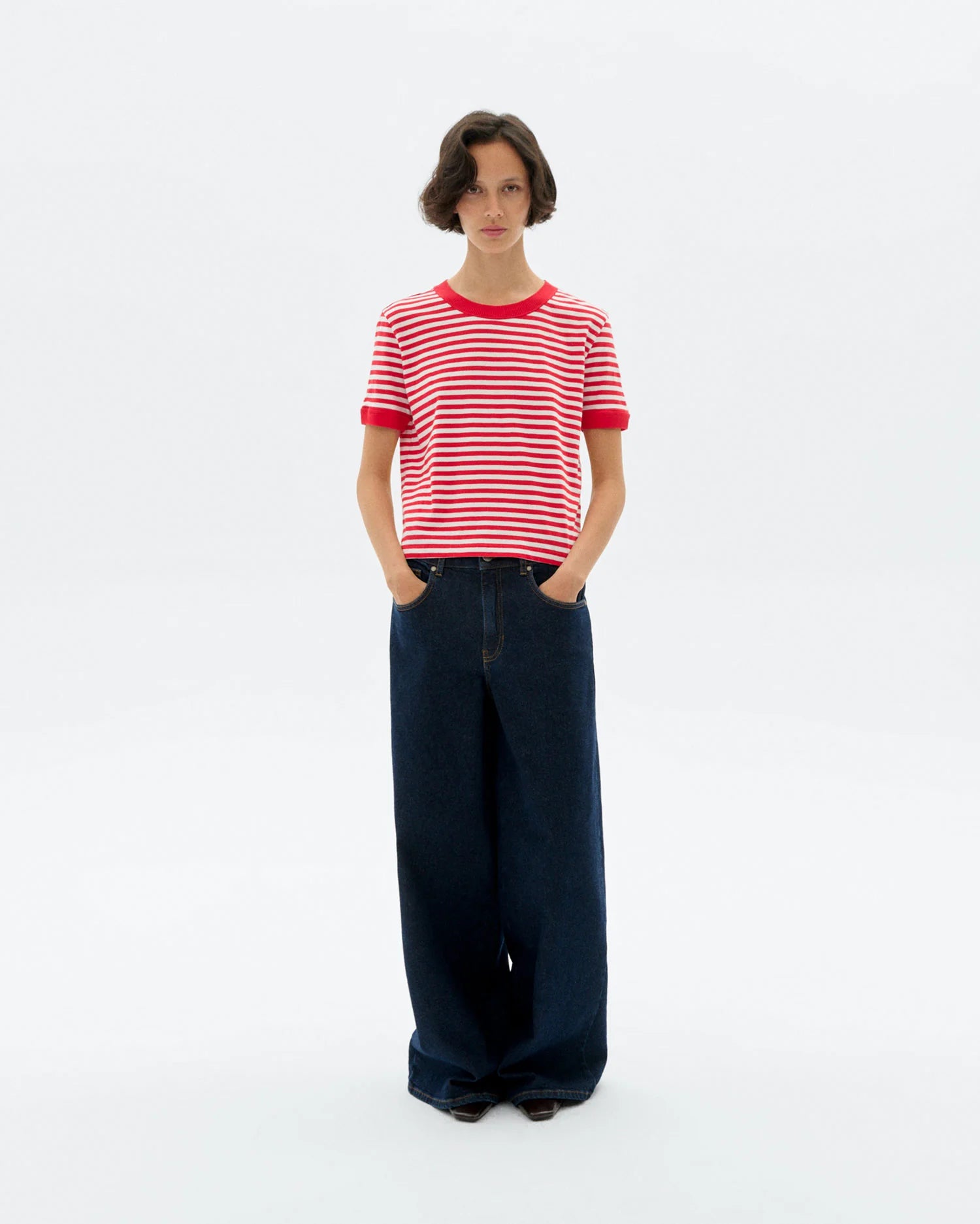 Zowi willy stripes tee red