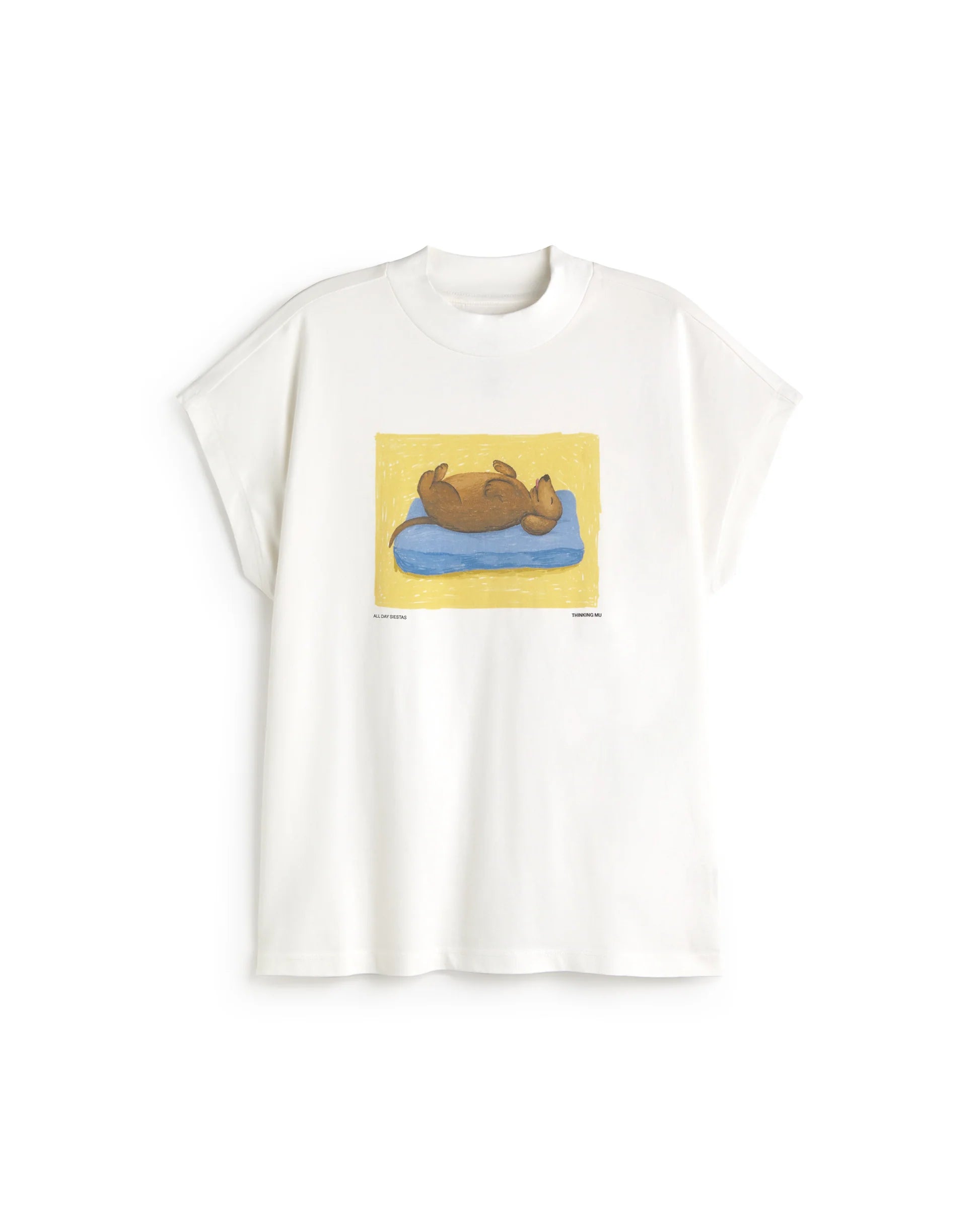 Siesta dog volta tee white