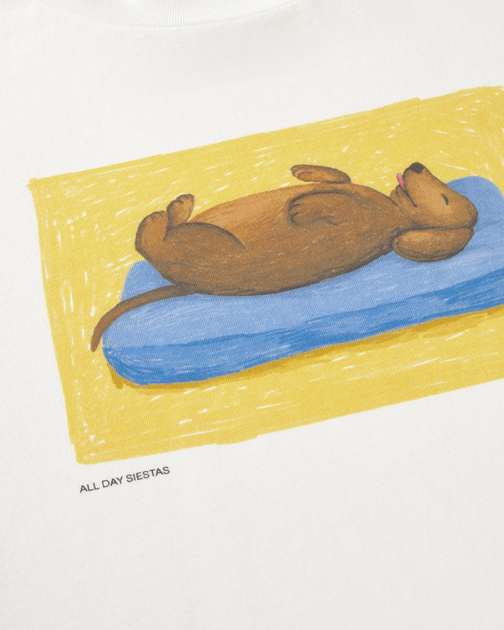 Siesta dog volta tee white