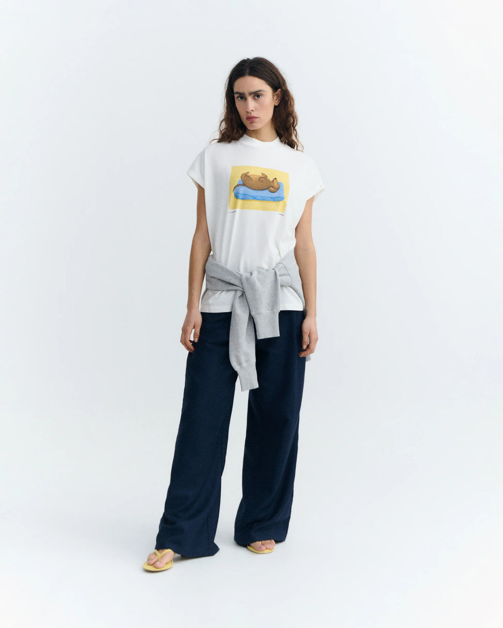 Siesta dog volta tee white