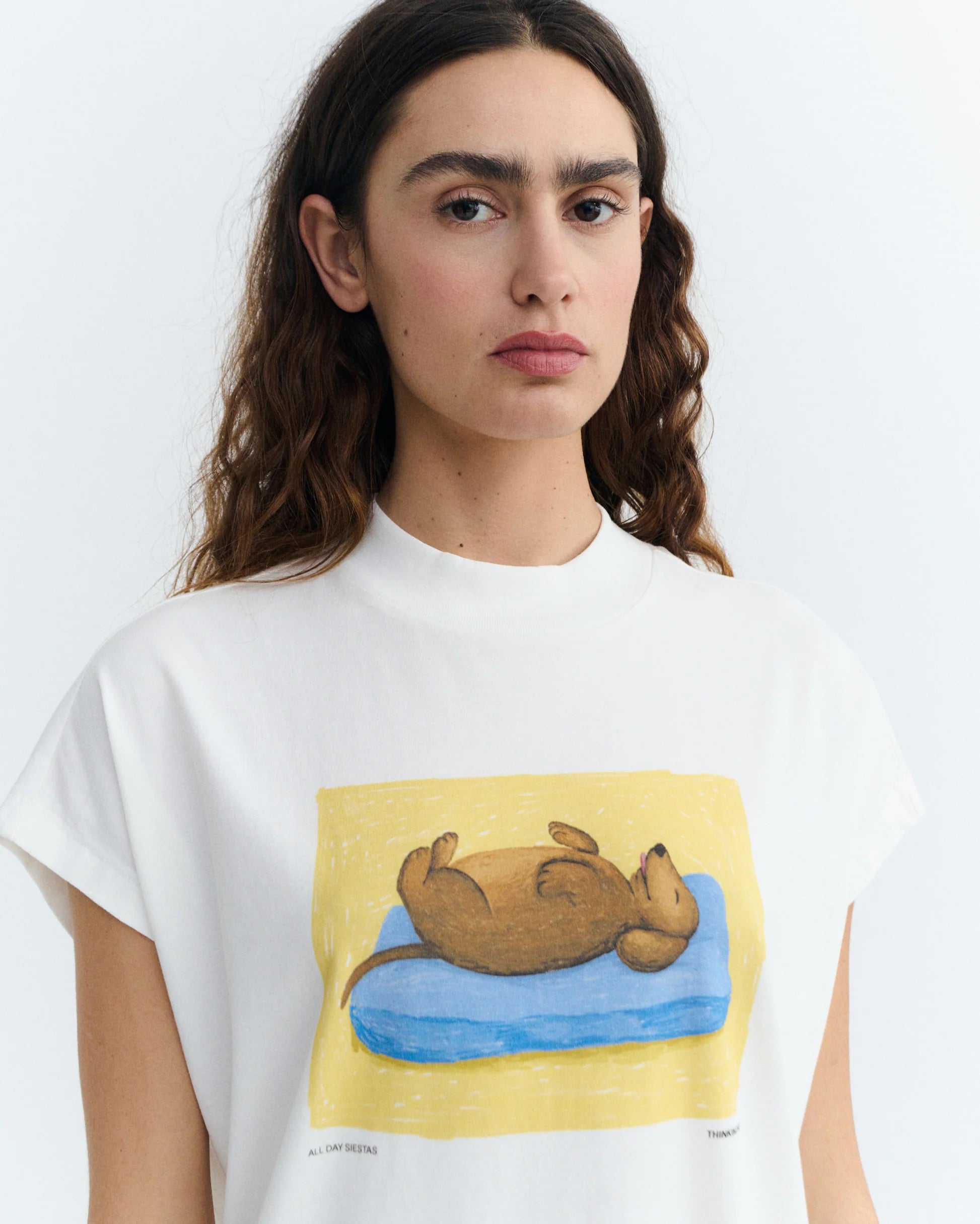 Siesta dog volta tee white