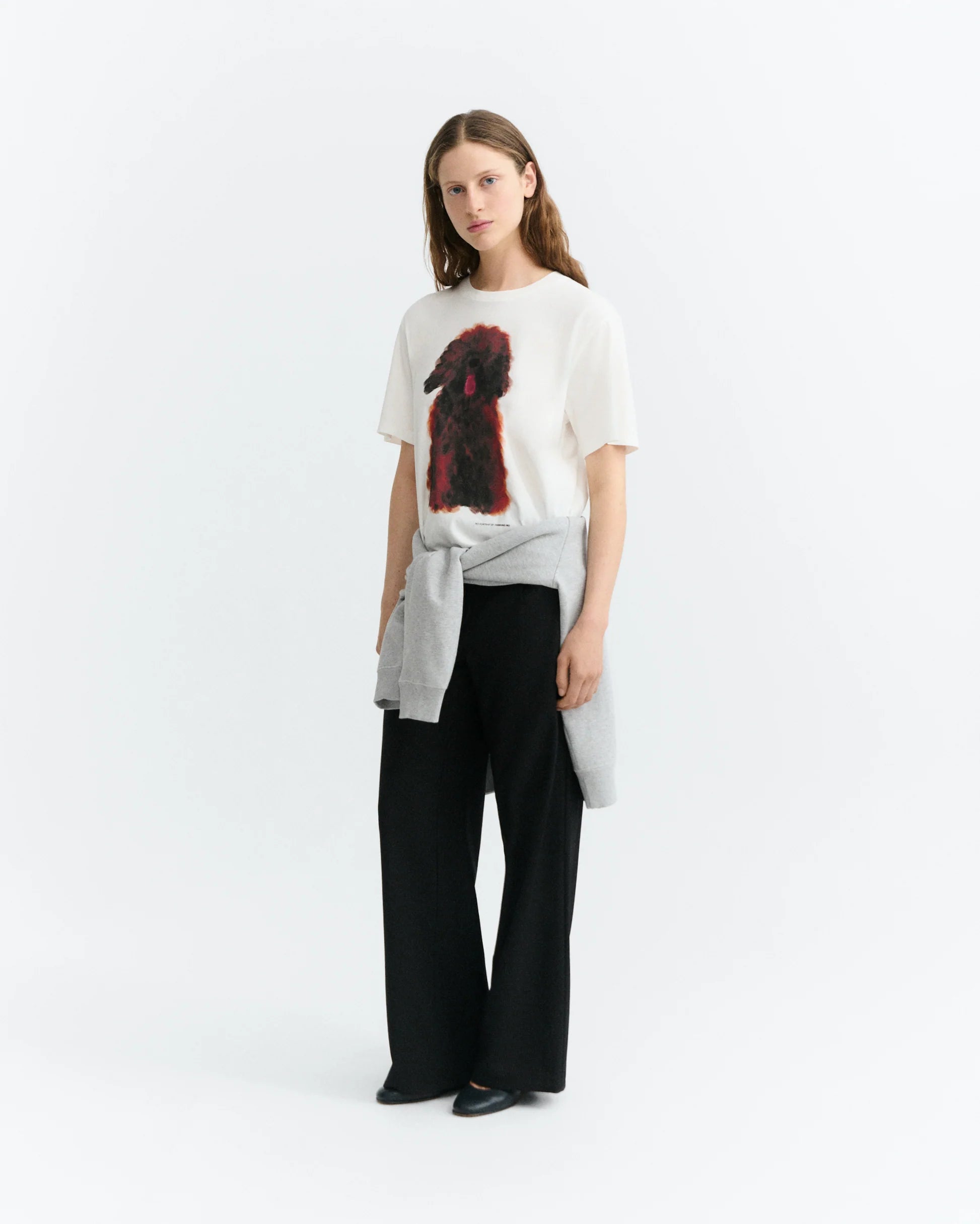 Pet portrait white lucia tee