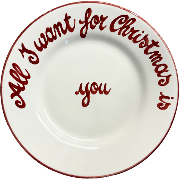 All I Want for Christmas Plate
