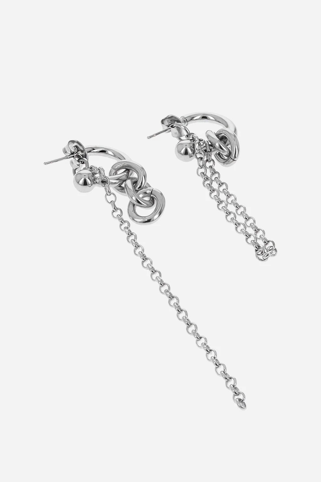 Amon earrings palladium
