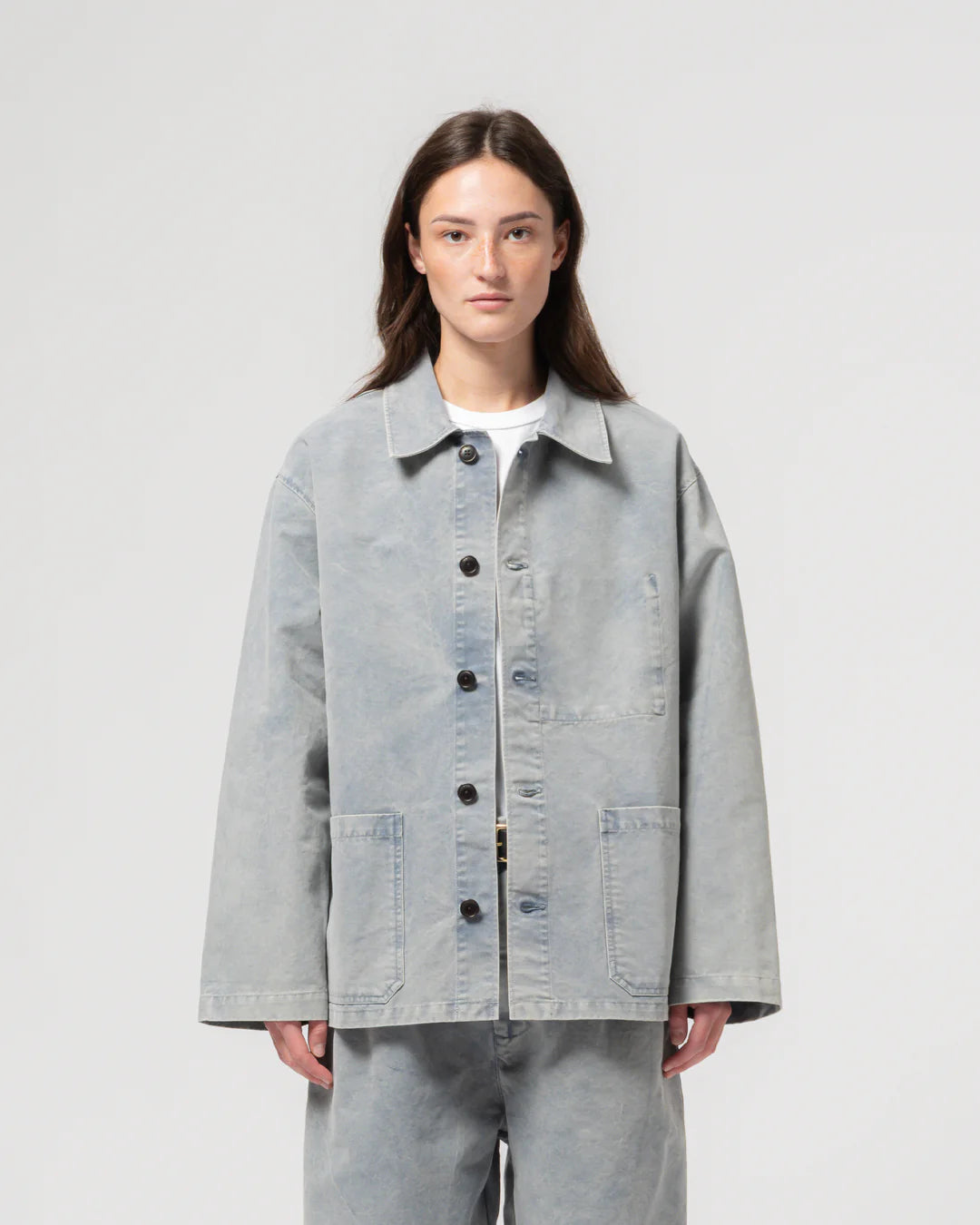 Coach jacket Nebraska cotton coastal blue