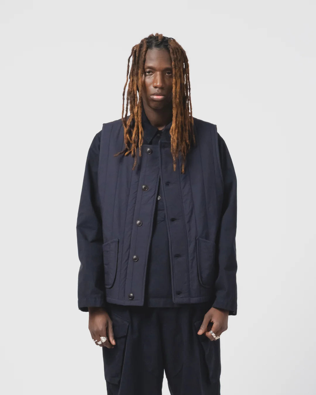 Barrage Inkt quilted cotton vest