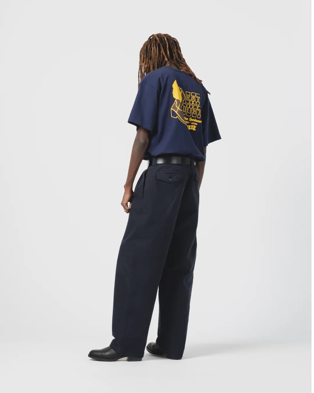 Flying Boots Tee Open End Indigo
