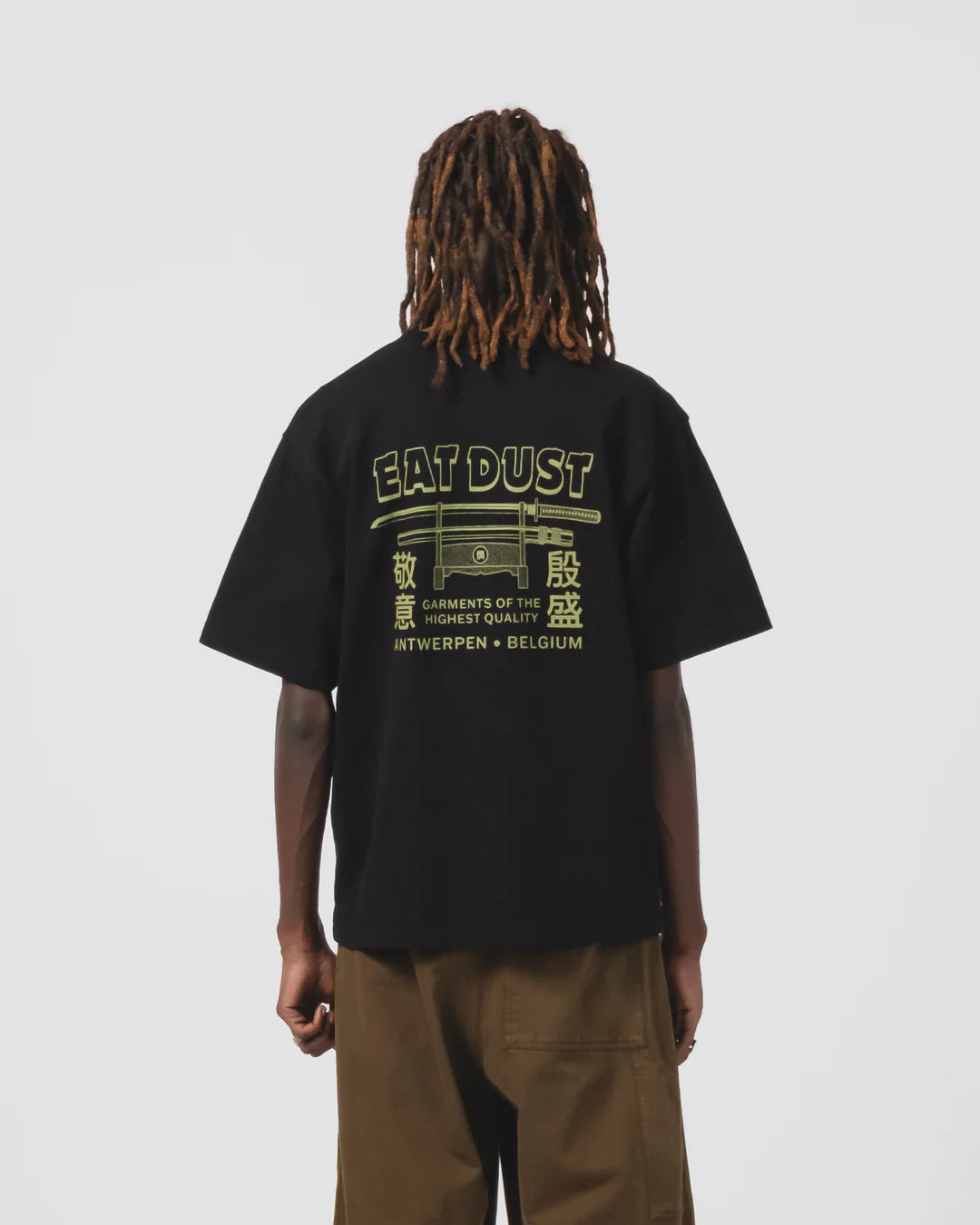 T-shirt noir à bout ouvert Shotgun