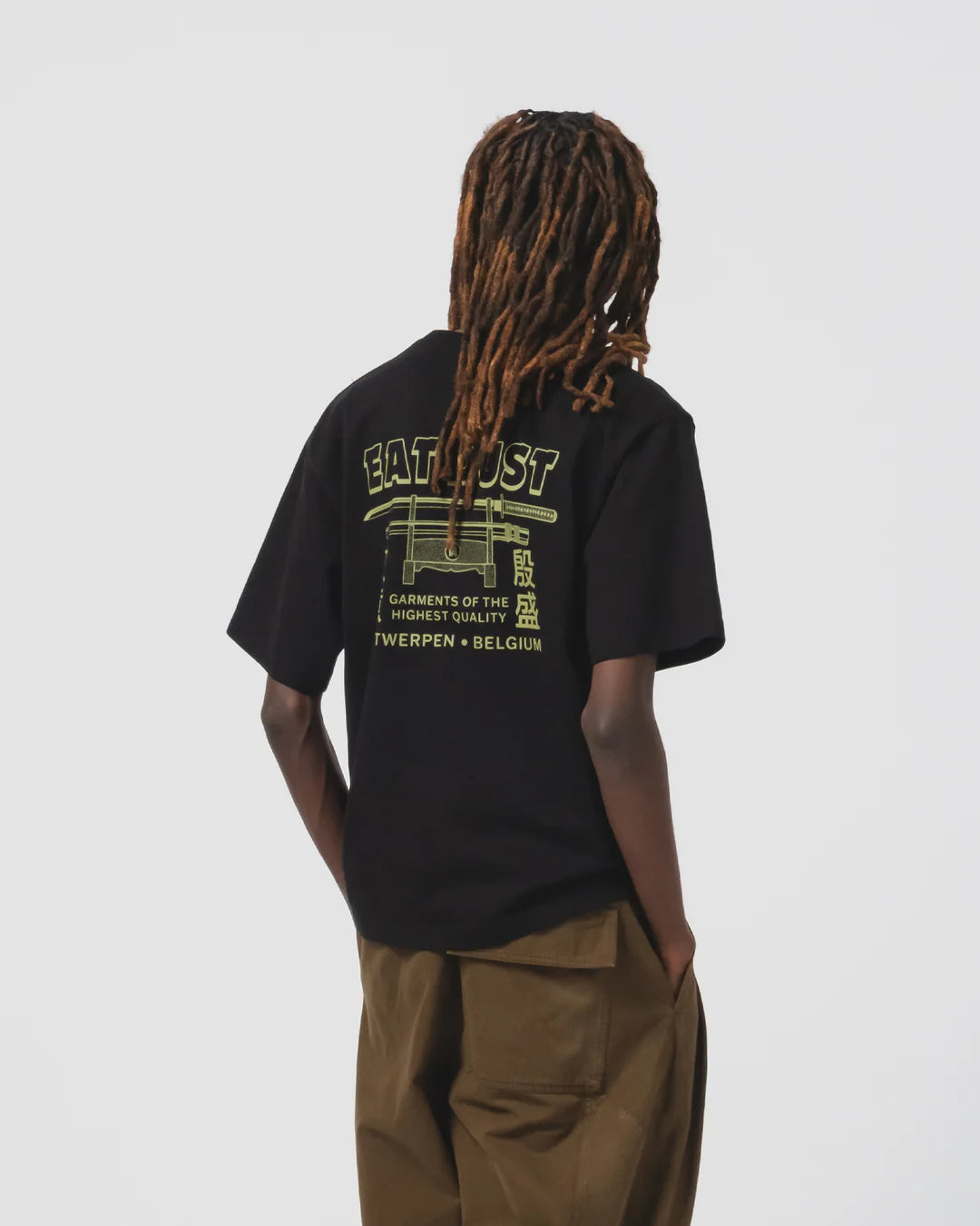 T-shirt noir à bout ouvert Shotgun