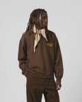 Western Sportswear Sweater Basic Fleece Brown
