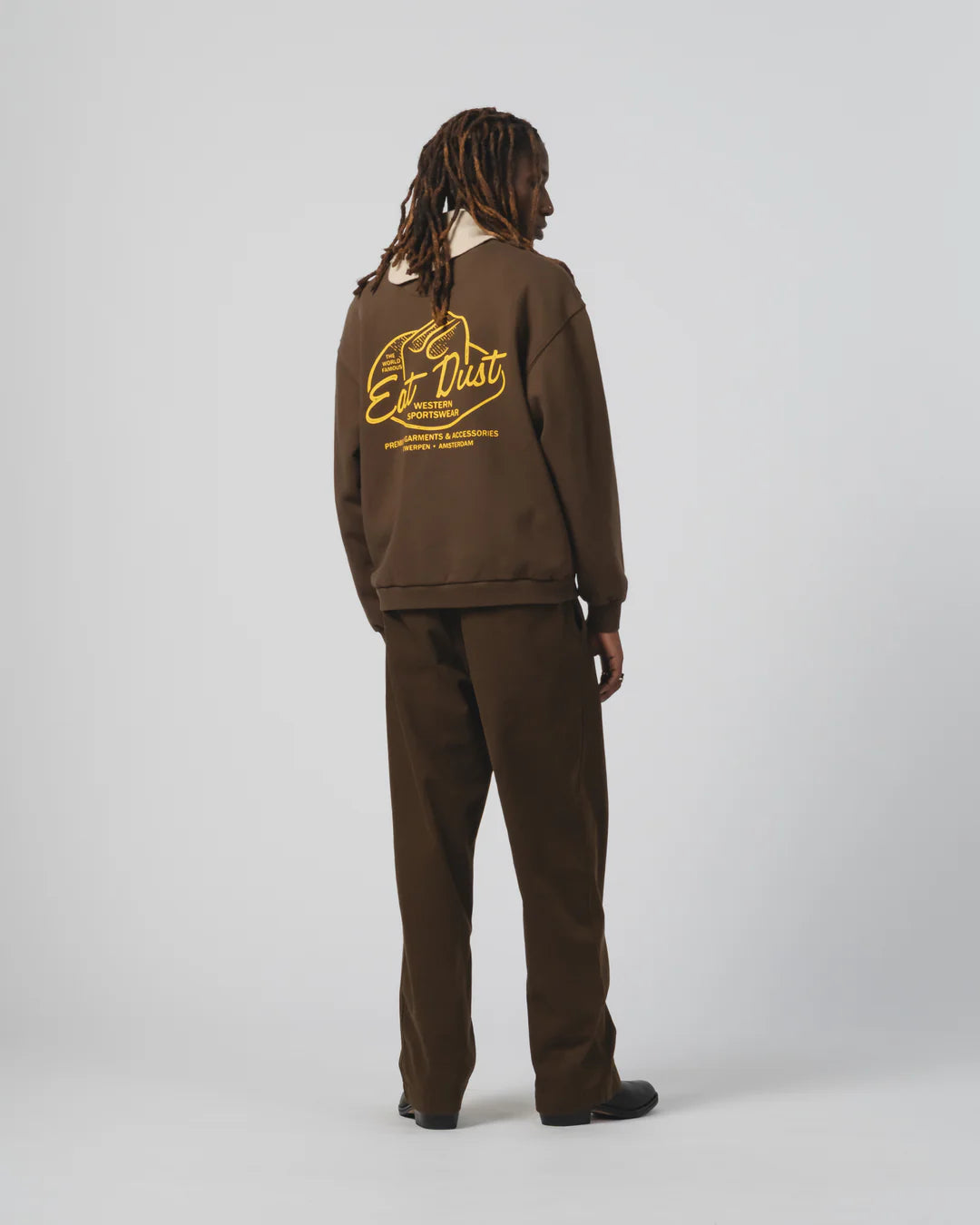 Western Sportswear Basic Fleece Sweater Brown