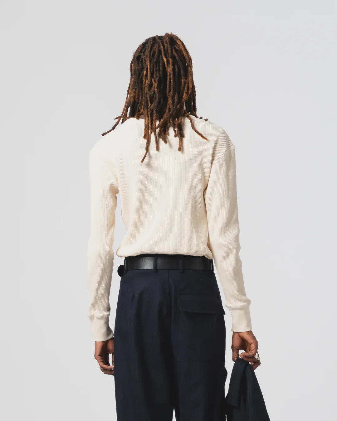 L/S Thermo Waffle T-Shirt Off White