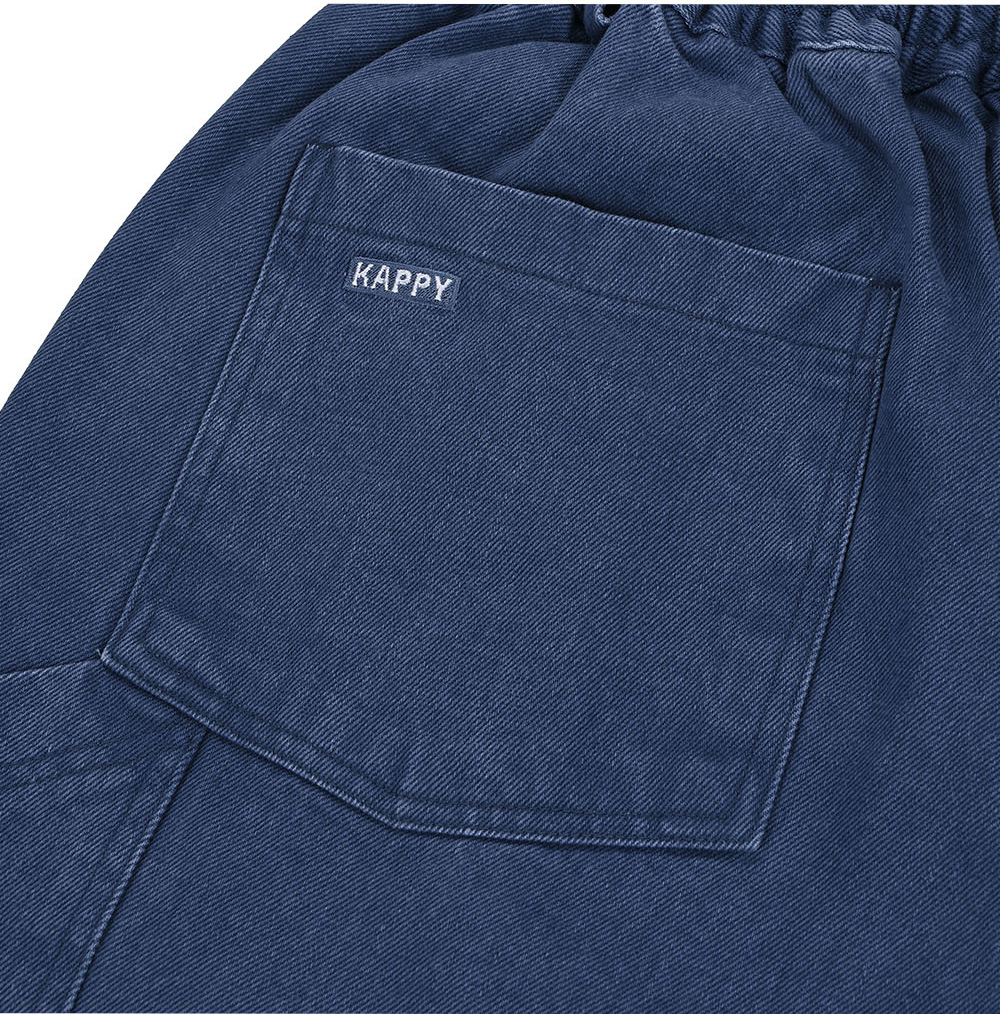 Two tuck wide kation pant blue