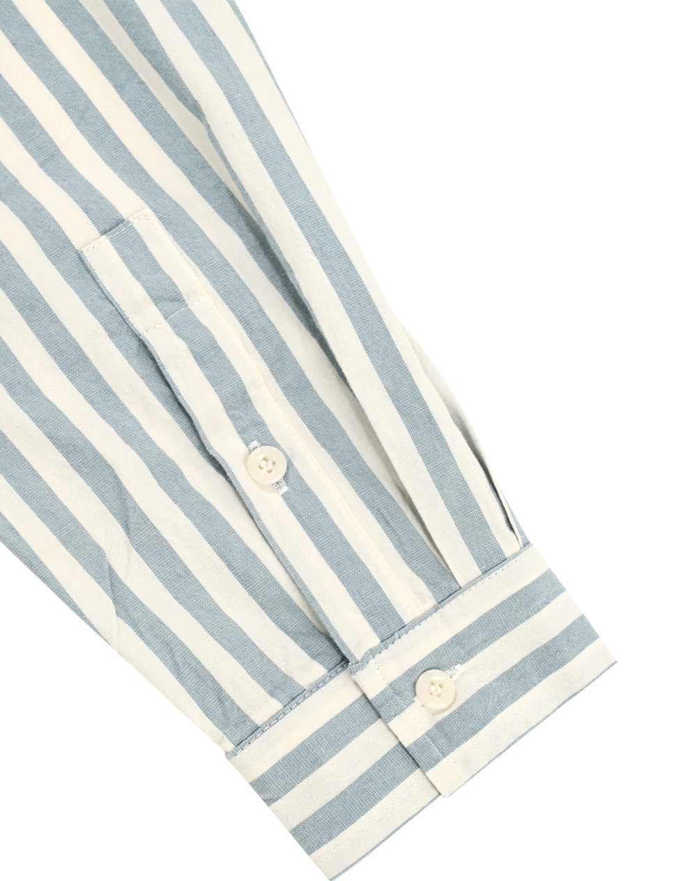 Melange stripe shirt sky blue