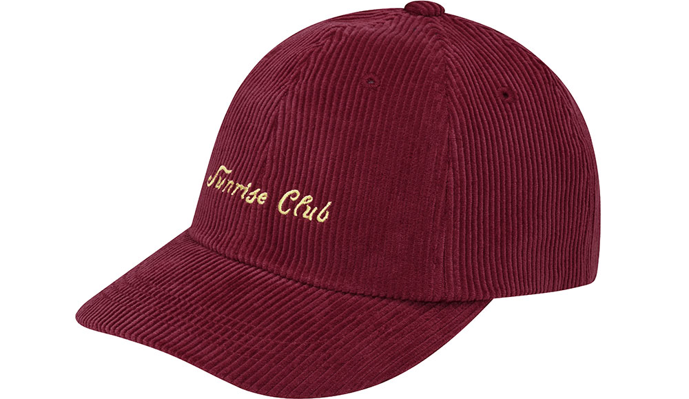 Corduroy sunrise club cap red