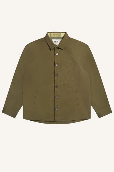 Dune-coloured lined khaki jacket