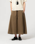 Meadow skirt cotton linen canteen green