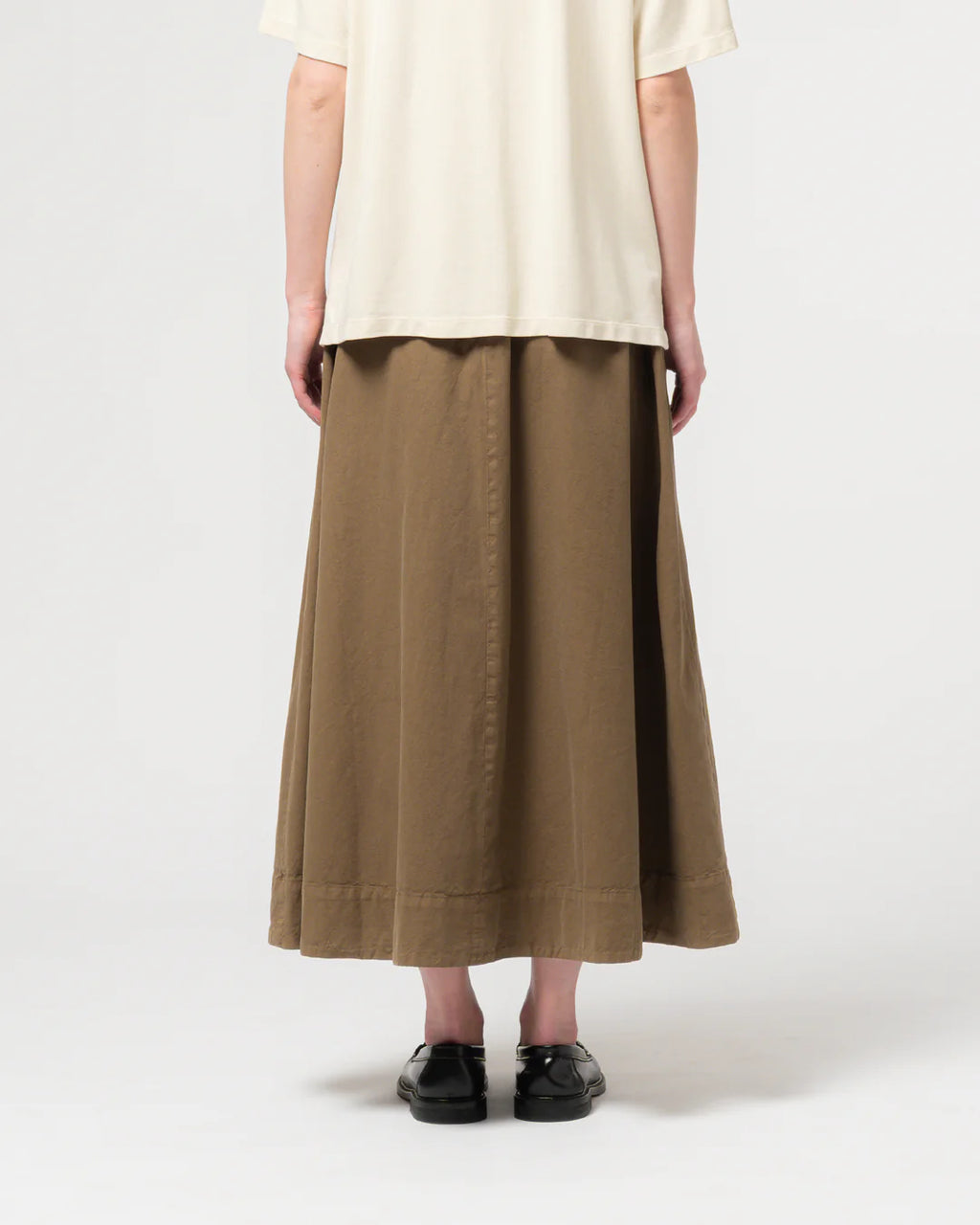 Meadow skirt cotton linen canteen green