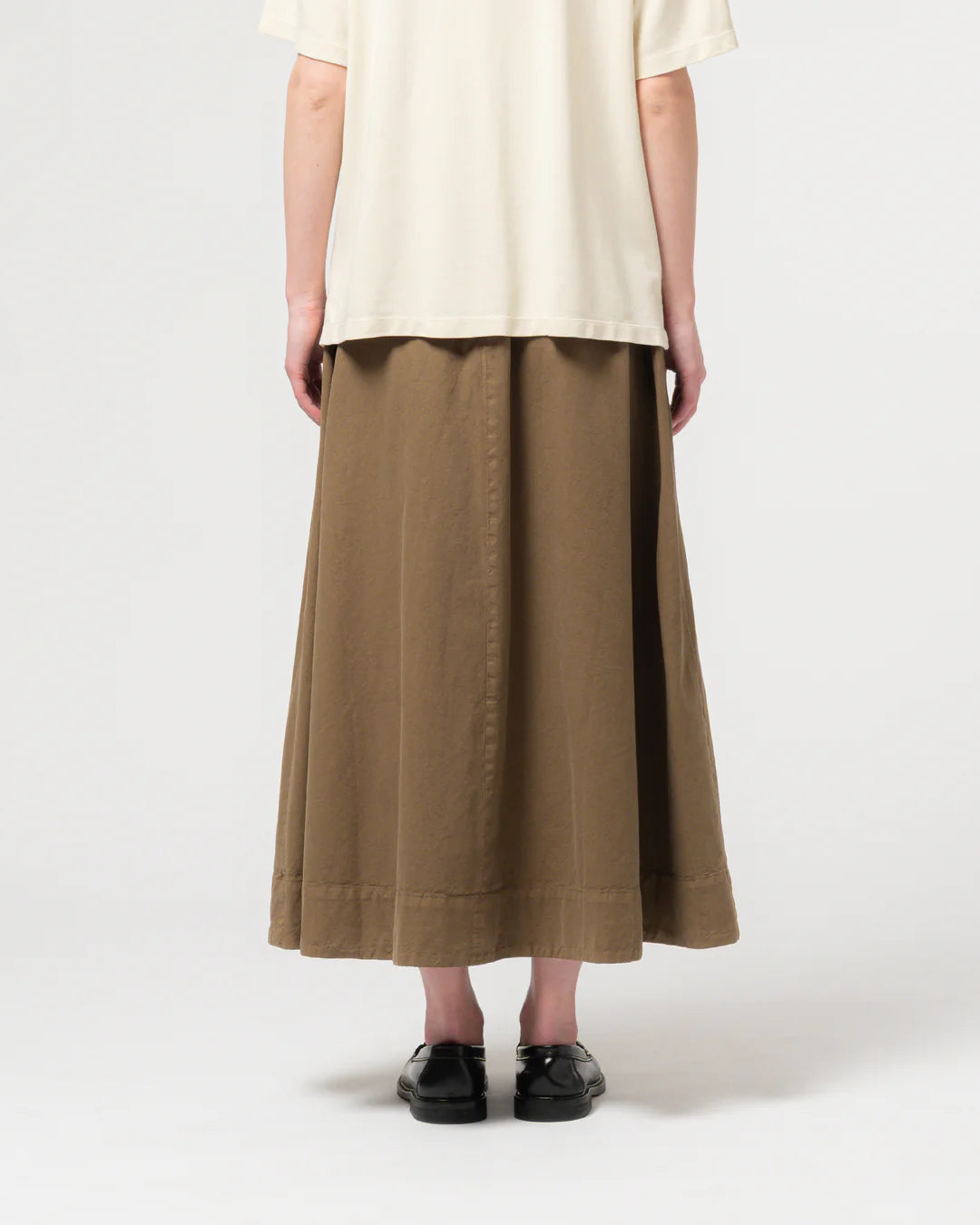 Meadow skirt cotton linen canteen green