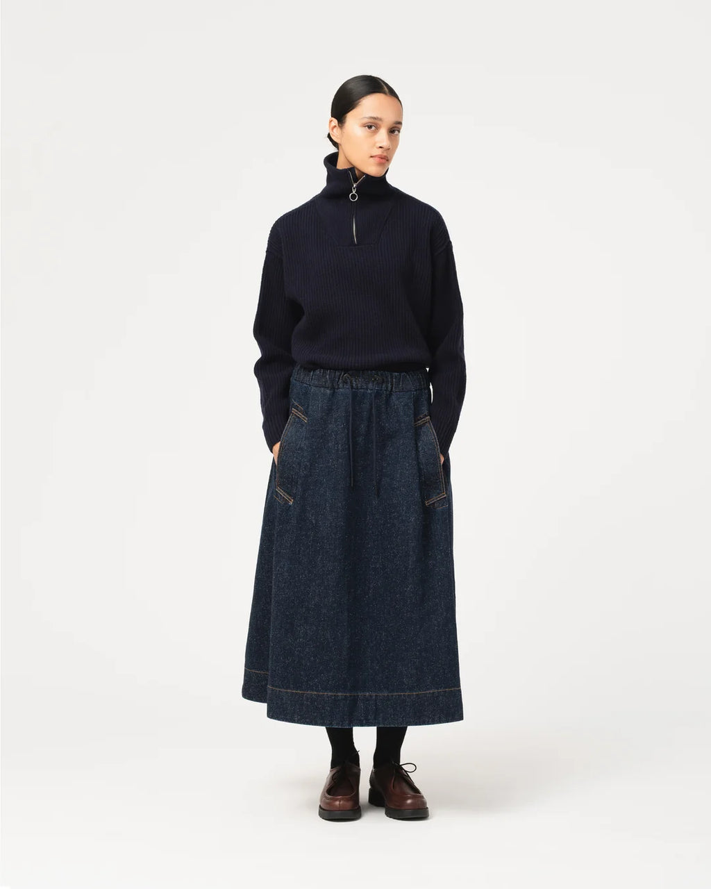 Meadow skirt neppy denim