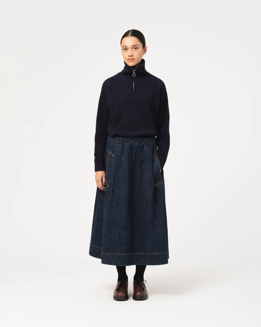 Meadow skirt neppy denim