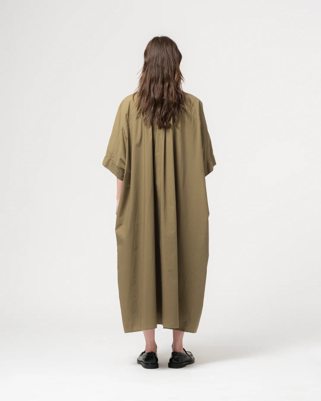 Shirt dress canteen green