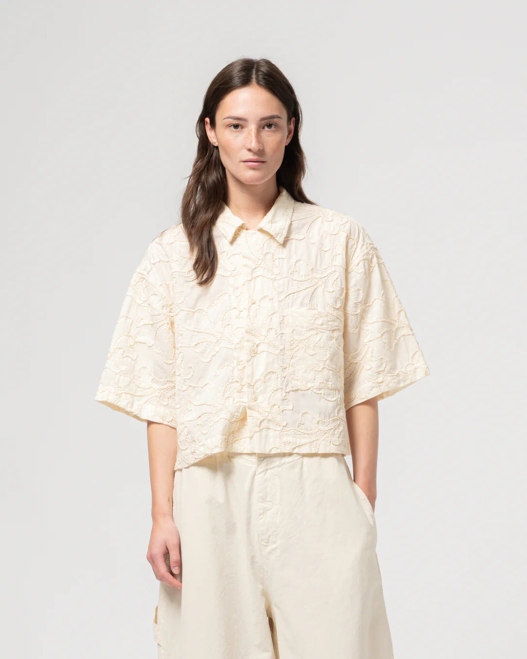 Sumatra shirt lily cotton wheat
