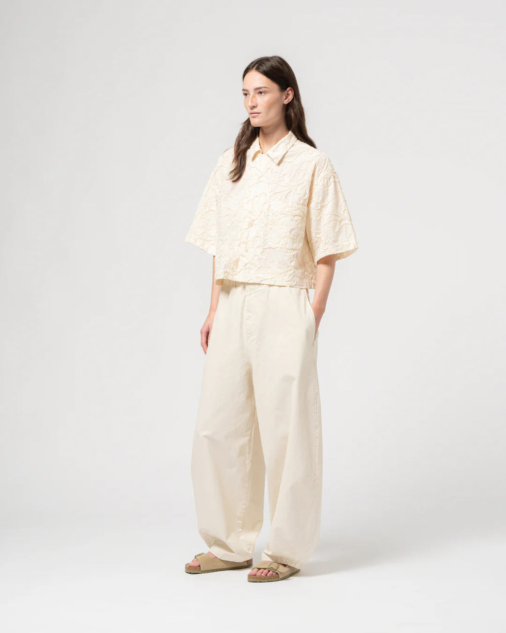 Sumatra shirt lily cotton wheat