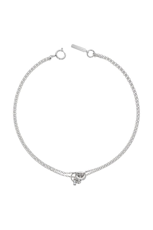 Sinead crystal palladium necklace